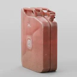 Vintage Rusty Metal Jerry Can