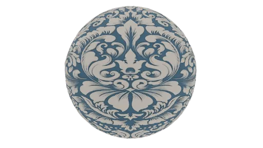 Floral Damask Motif Cloth