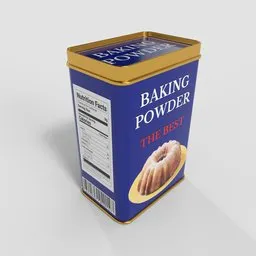 Baking Powder Tin Box