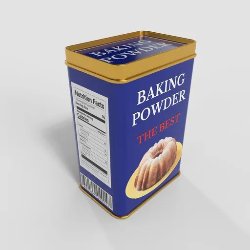 Baking Powder Tin Box