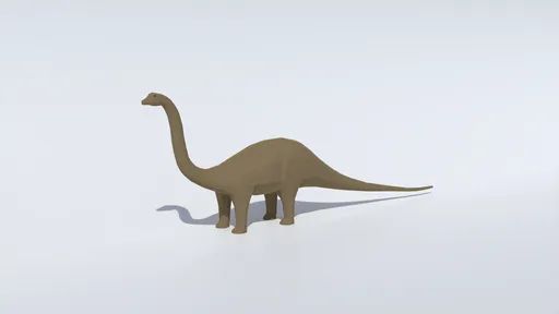 Low Poly Diplodocus | Dinosaurs models | Blendkit