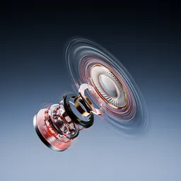 Acoustic Speaker Science Exploded Visualization