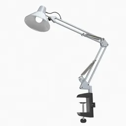Adjustable Clamp Desk Lamp - White