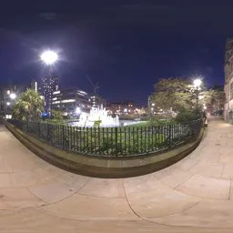 Sidewalk At Night