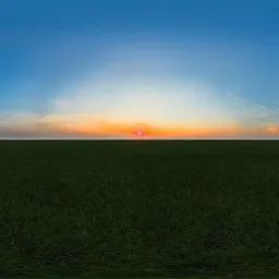 Green grass cloudy blue sky pure sky