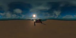 Sunset Jetty HDRI Warm Beach Horizon