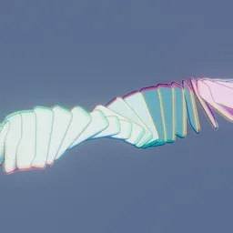 Stylized Twisted Holographic Panels