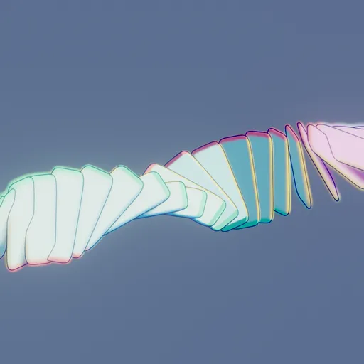 Stylized Twisted Holographic Panels