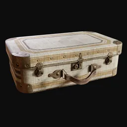 Stylish 1930s Suitcase Yellow