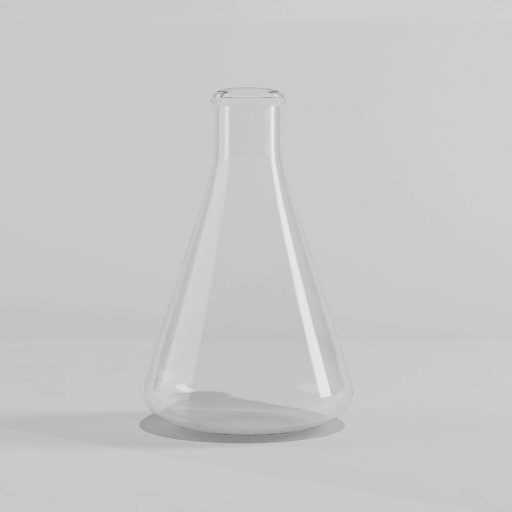 Erlenmeyer flask Lab Equipment models BlenderKit