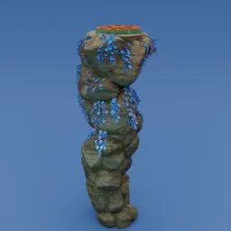 Stylized cliff