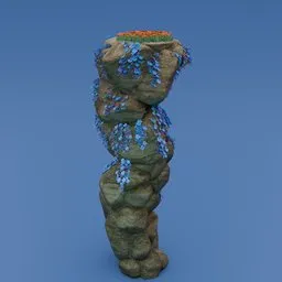 Stylized cliff