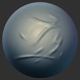 Blender 3D sculpting tool for creating realistic fabric wrinkles on digital models.