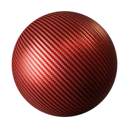 Red carbon fiber texture for 3D models, suitable for realistic PBR renderings in Blender and other software.