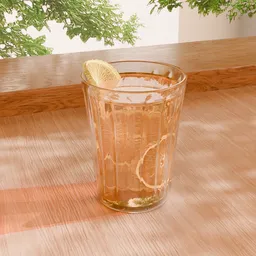 A glass of organe juice