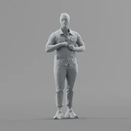 Lowpoly Male Standing