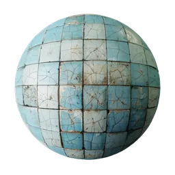 Old dirty swimming pool tiles