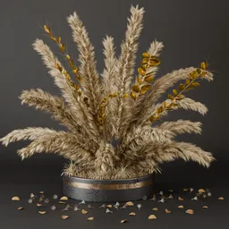 SJ-supreme pampas wedding centerpiece