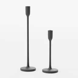 Megs Black Taper Candle Holder