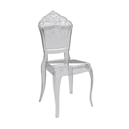 "Transparent Acrylic Venezia chair 3D model for Blender, high detail and realistic design."