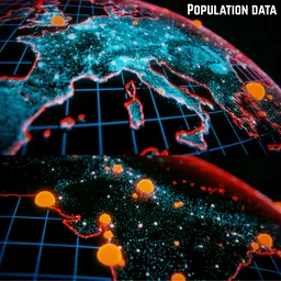 Global Population city Density Visu.