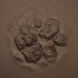 Rocky Ground Rugged Brush