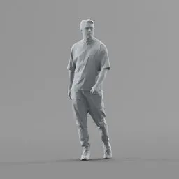 Lowpoly Male Standing