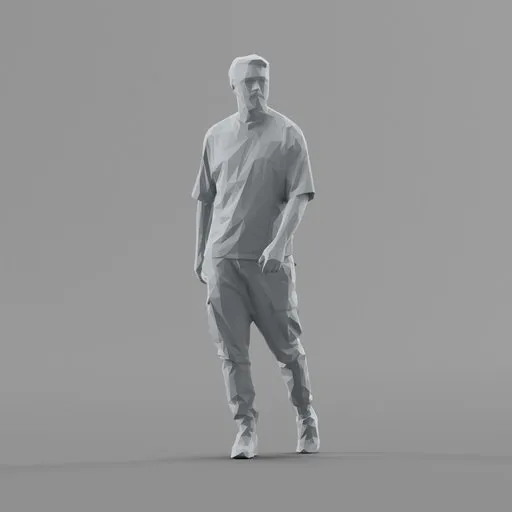 Lowpoly Male Standing