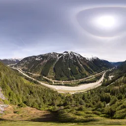 Mountain Valley Sunny Day