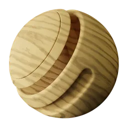 High-quality PBR wood plank texture for Blender 3D, seamless and procedural for realistic rendering.