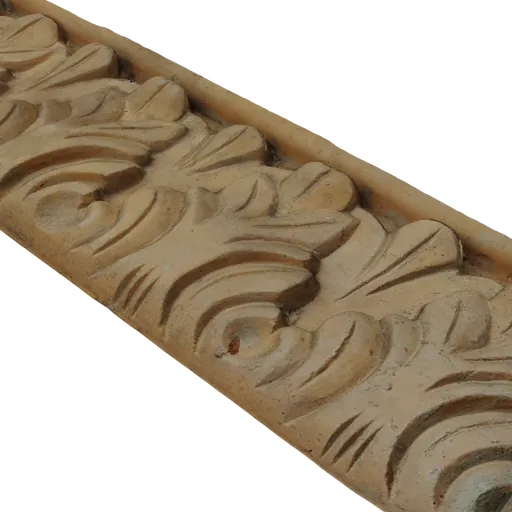 Realistic 3D carved ceiling detail showcasing intricate design and quality texture suitable for Blender-rendered scenes.