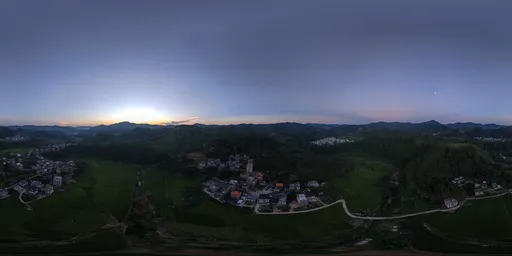 Sunset in the west