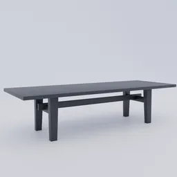 Detailed 3D model showcasing a modern-style Home Hotel table, ideal for Blender 3D artists and design visualization.
