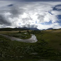 Cloudy Overcast Day Landscape