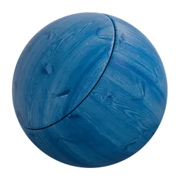 Wood with blue paint