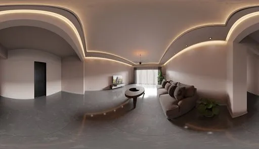 Modern Living Room Cove Lighting