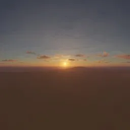 Orange Sunset Desert Dunes