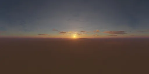 Orange Sunset Desert Dunes