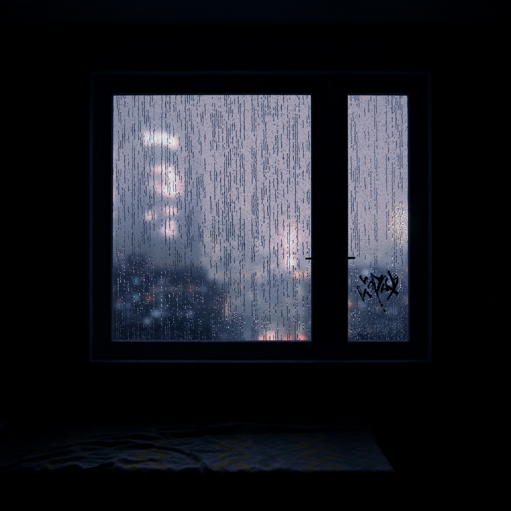 View out of a rainy window | Private scenes | BlenderKit