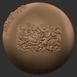 Gravel Brush Dense Gravel Bed