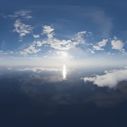 Aerial Blue Sky Day Clouds