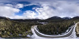 Aerial Cloudy Landscape