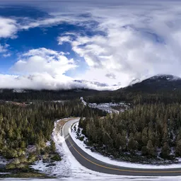 Aerial Cloudy Landscape