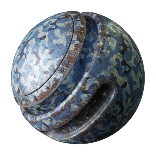 Weathered Blue Camo
