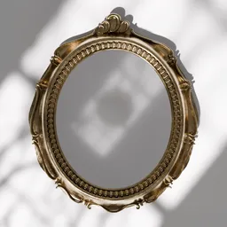 Vintage Ornamented Wall Mirror