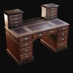 1895 Wooden Executive Desk