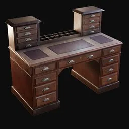 1895 Wooden Executive Desk