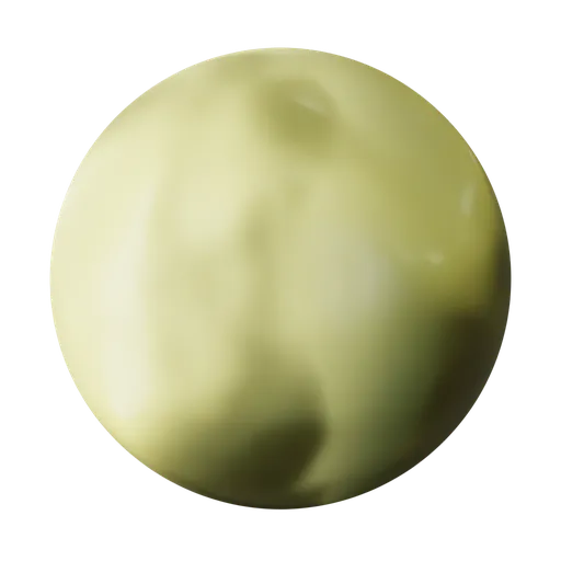 High-quality butter texture for 3D rendering, ideal for Blender PBR material library, glossy and smooth.