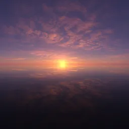 Dramatic Cloudy Sunset Sky