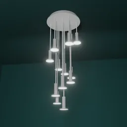 Pablo Cielo 13 Pendant Chandelier White